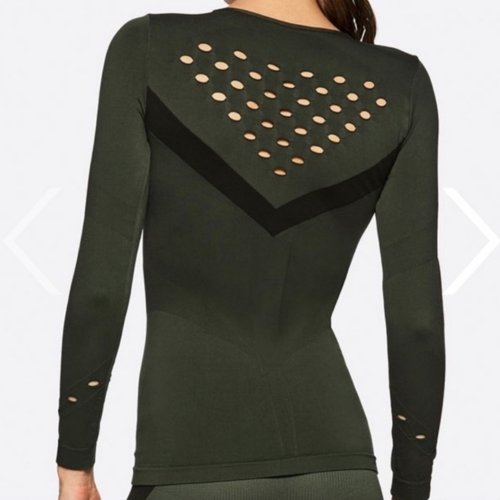 Alala Niche Army Green Active Long Sleeve Top